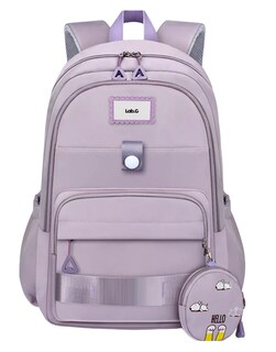 Foto 1 | Mochila Escolar Lab.g De Viaje Bolsa Juvenil De Moda Para Laptop Color Violeta