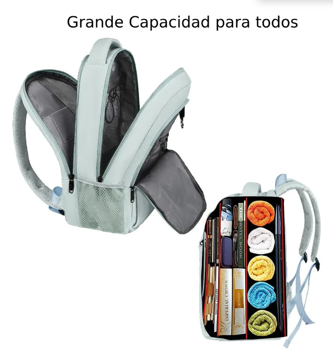 Foto 4 pulgar | Mochila Para Laptop 15.6 Pulgadas, Mochila De Viaje 35l, Mochila Para Hombre Y Mujer, Mochila Escolar, Antirrobo