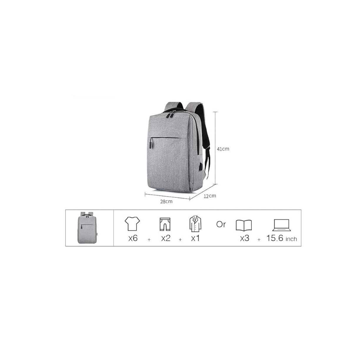 Foto 4 pulgar | Mochila Para Laptop Antirrobo Salida Usb Impermeable