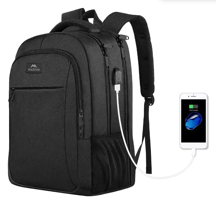 Foto 2 pulgar | Mochila para Laptop 15.6 " Mochila con Puerto Carga USB Ideal para Negocios