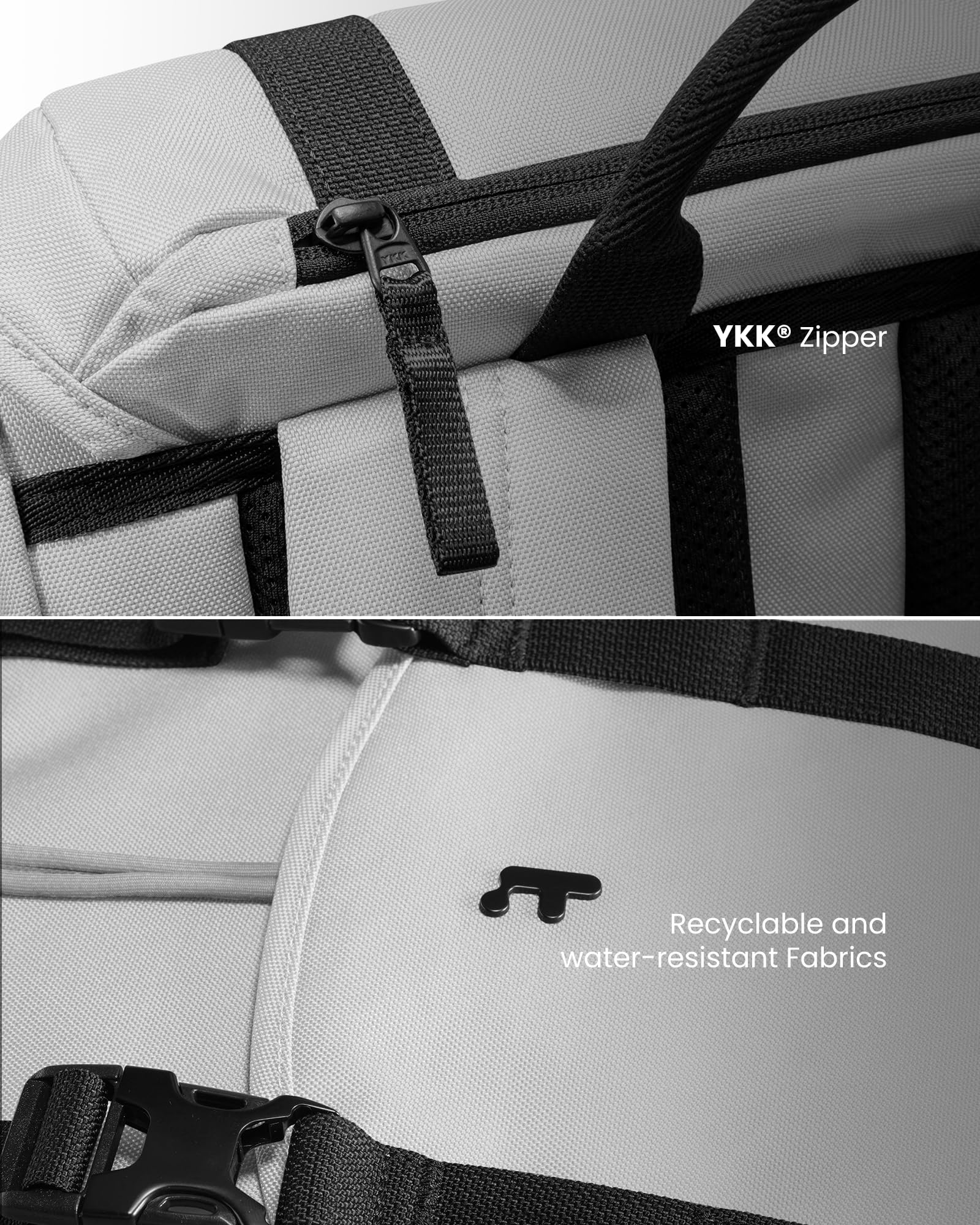 Foto 8 pulgar | Mochila Tomtoc con Solapa para Portátil Gris - Venta Internacional