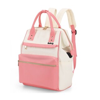 Foto 1 | Mochila Para Laptop Escolar Belug Mochila Impermeable Rosa-blanco