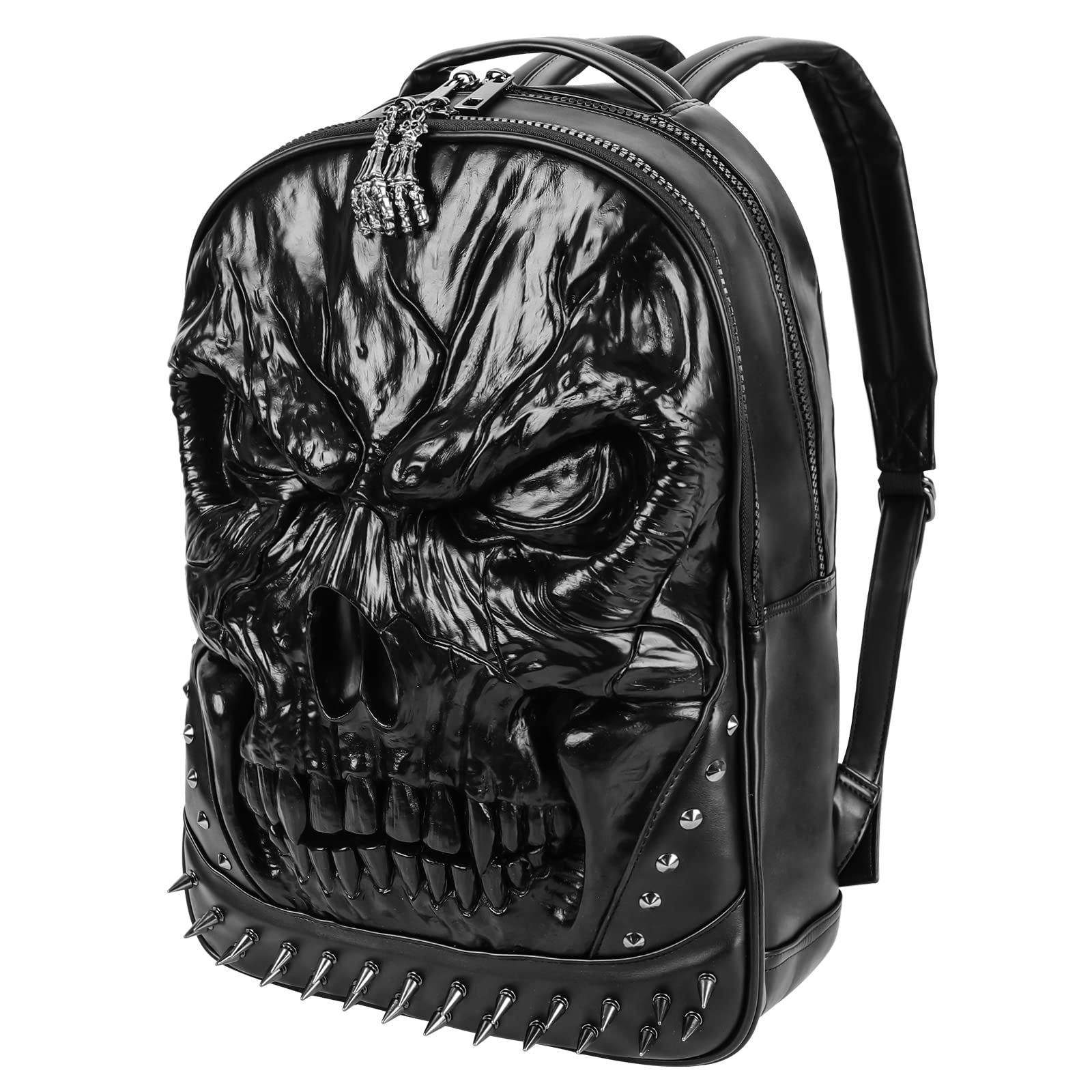 Foto 3 pulgar | Mochila para Laptop Jranter 15.6 Pulgadas con Forma de Calavera - Venta Internacional