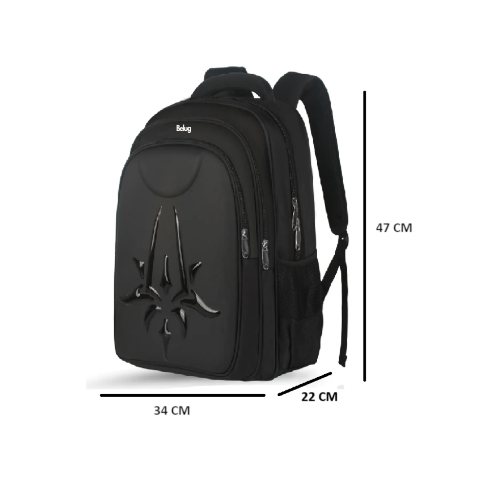 Foto 2 | Mochila Para Laptop De 17 Pulgadas Gran Capacidad Belug, Negro Color:b