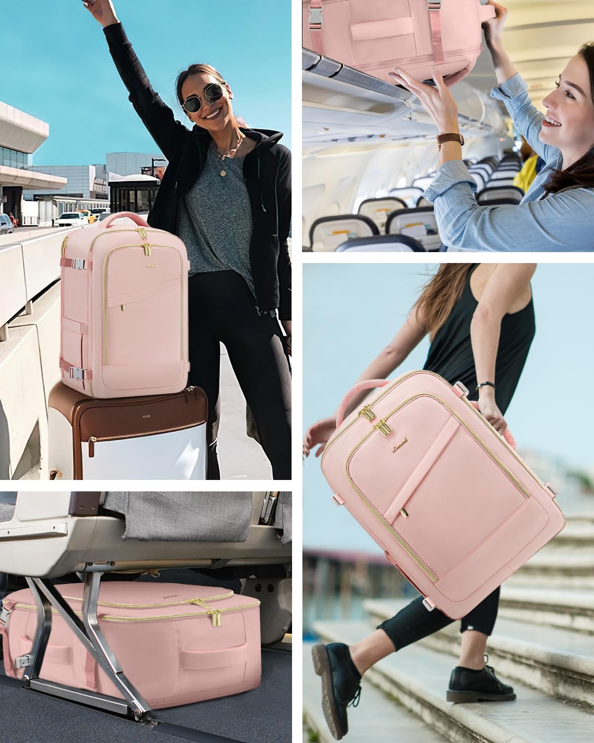 Foto 7 | Mochila De Viaje Lovevook 40l Para Mujer Con Portátil De 17 Pulgadas Compar - Venta Internacional.