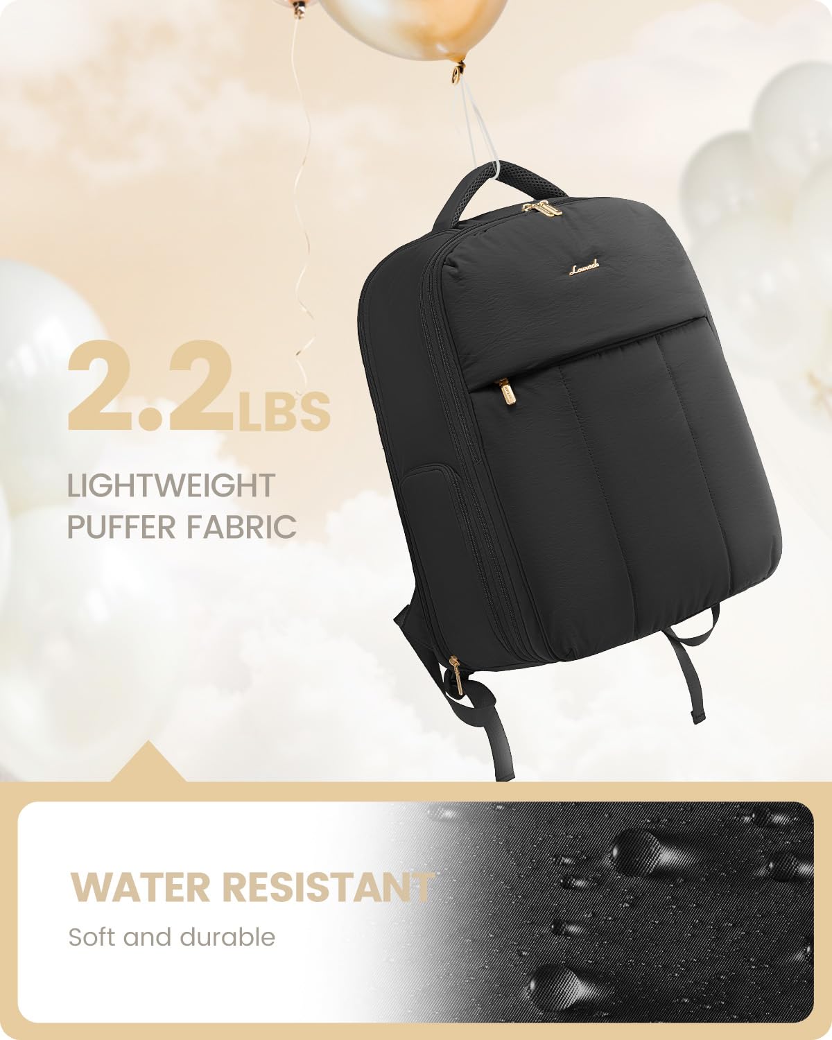 Foto 3 | Mochila De Viaje Lovevook Para Mujer Con Compartimento Para Zapatos 50l - Venta Internacional.
