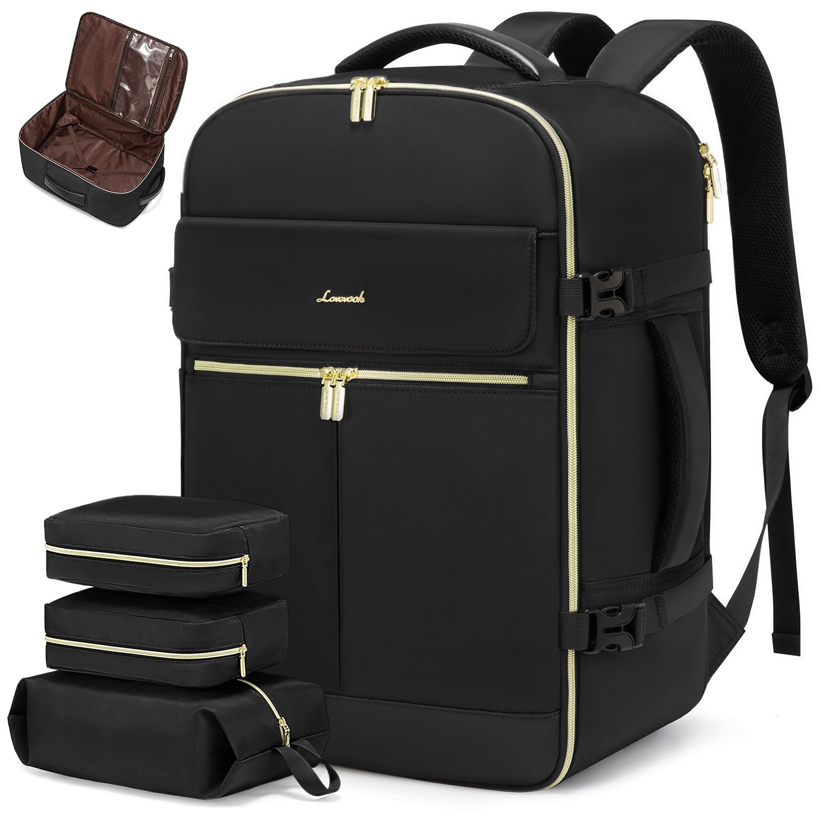 Foto 1 | Mochila De Viaje Lovevook 40l Para Portátil Impermeable De 17,3'' Para Mujer - Venta Internacional.