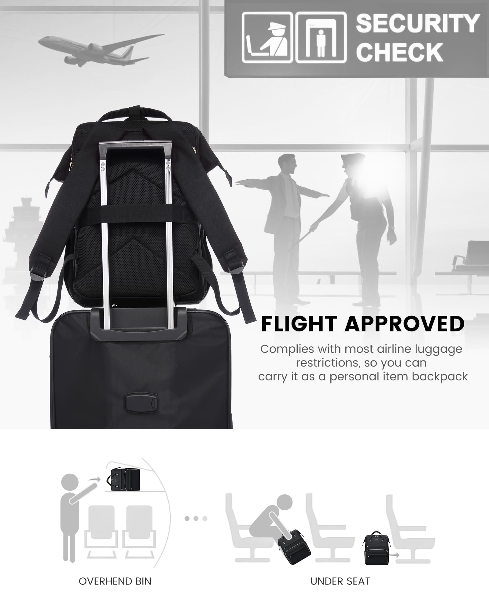 Foto 6 pulgar | Mochila Para Portátil Lovevook Para Mujer De 15.6 Pulgadas Resistente Al Agua - Venta Internacional.
