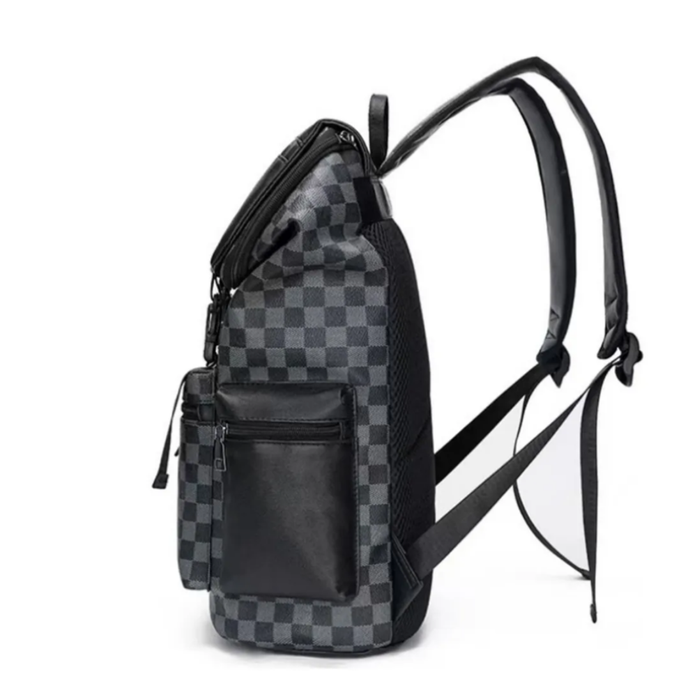 Foto 5 pulgar | Mochila De Viaje De Negocios Antirrobo Para Para Lap Lab.g,  Negro Gris Rombos