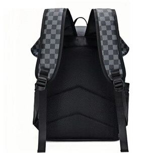 Foto 5 | Mochila De Viaje De Negocios Antirrobo Para Para Lap Lab.g, Negro Gris Rombos