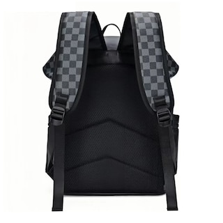 Foto 5 | Mochila De Viaje De Negocios Antirrobo Para Para Lap Belug, Negro Gris Tartan