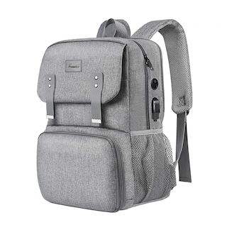 Foto 1 | Mochila Para Laptop 15.6p Con Lonchera Lab.g Gris