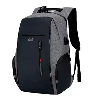 Foto 1 | Mochila De Gran Capacidad Antirrobo Para Laptop Cargador Usb Lab.g Gris