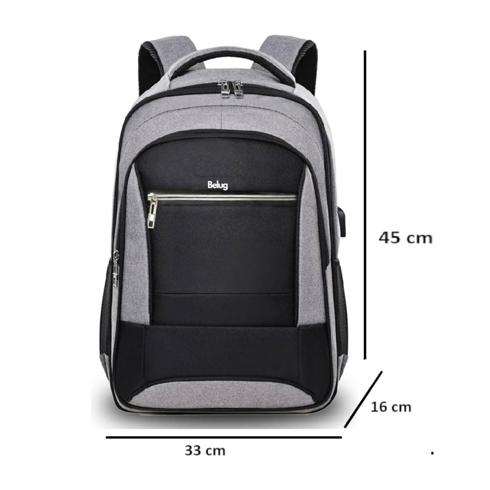 Foto 4 pulgar | Mochila De Viaje Laptop Gran Capacidad Belug, Negro Gris