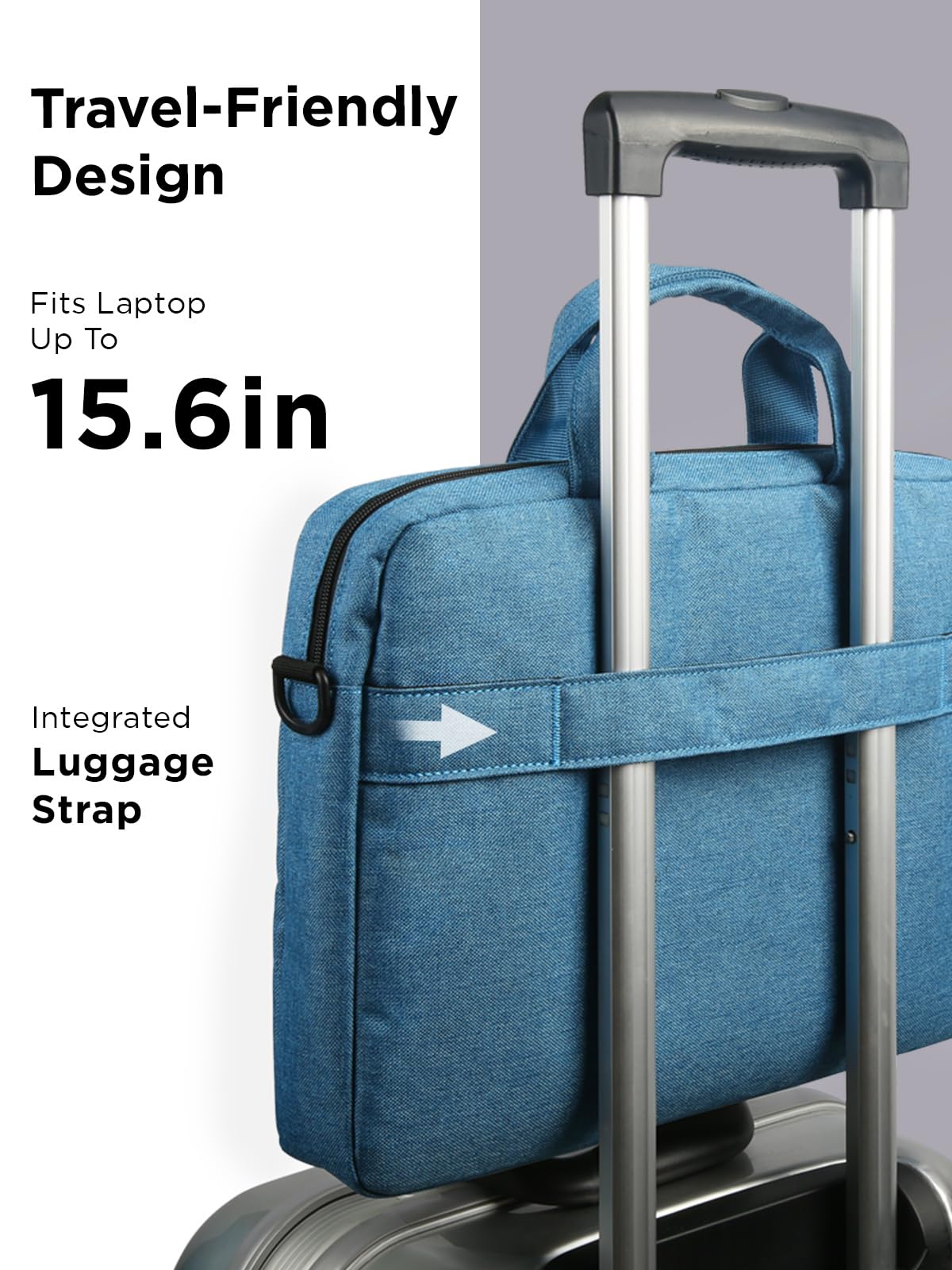 Foto 6 | Funda Portátil Lenovo T210 Para Portátil De 15,6 Pulgadas, Color Azul - Venta Internacional.