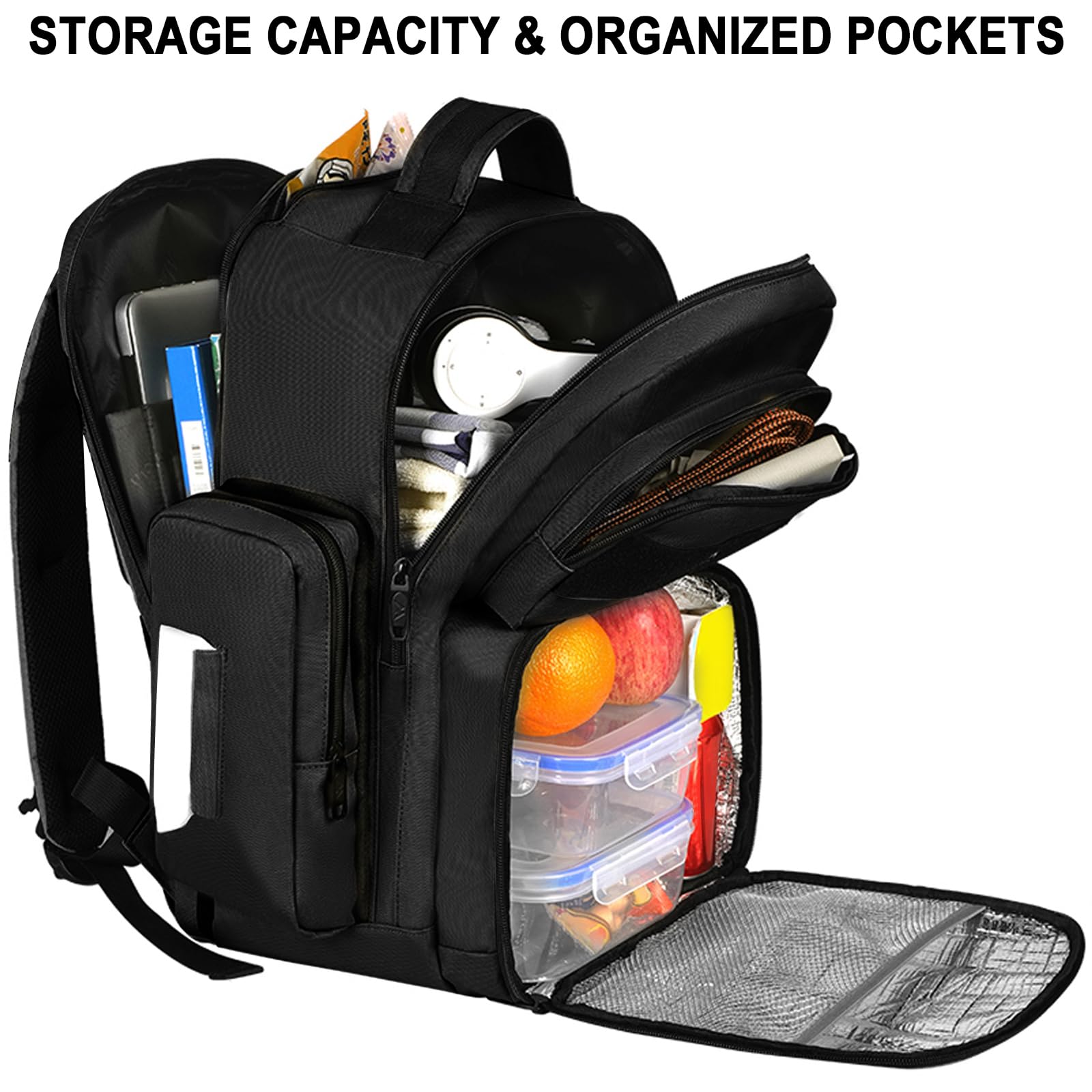 Foto 3 pulgar | Mochila Matein Para Hombre Y Trabajo Con Ordenador Portátil De 15,6 Pulgadas, Color Negro - Venta Internacional.