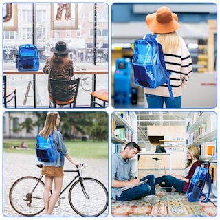 Foto 7 | Mochila Neurora Clear Heavy Duty Tpu Transparente 43 X 14,5 X 44 Cm - Venta Internacional.