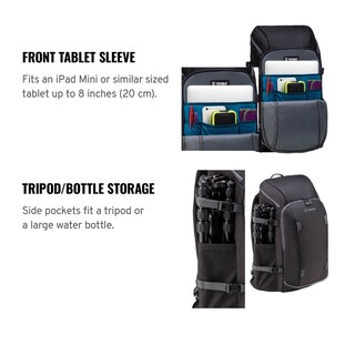Foto 6 | Mochila Tenba Solstice De 24 Litros Para 1-2 Cámaras Réflex Digitales Con 5-7 Lentes, Color Negro - Venta Internaciona