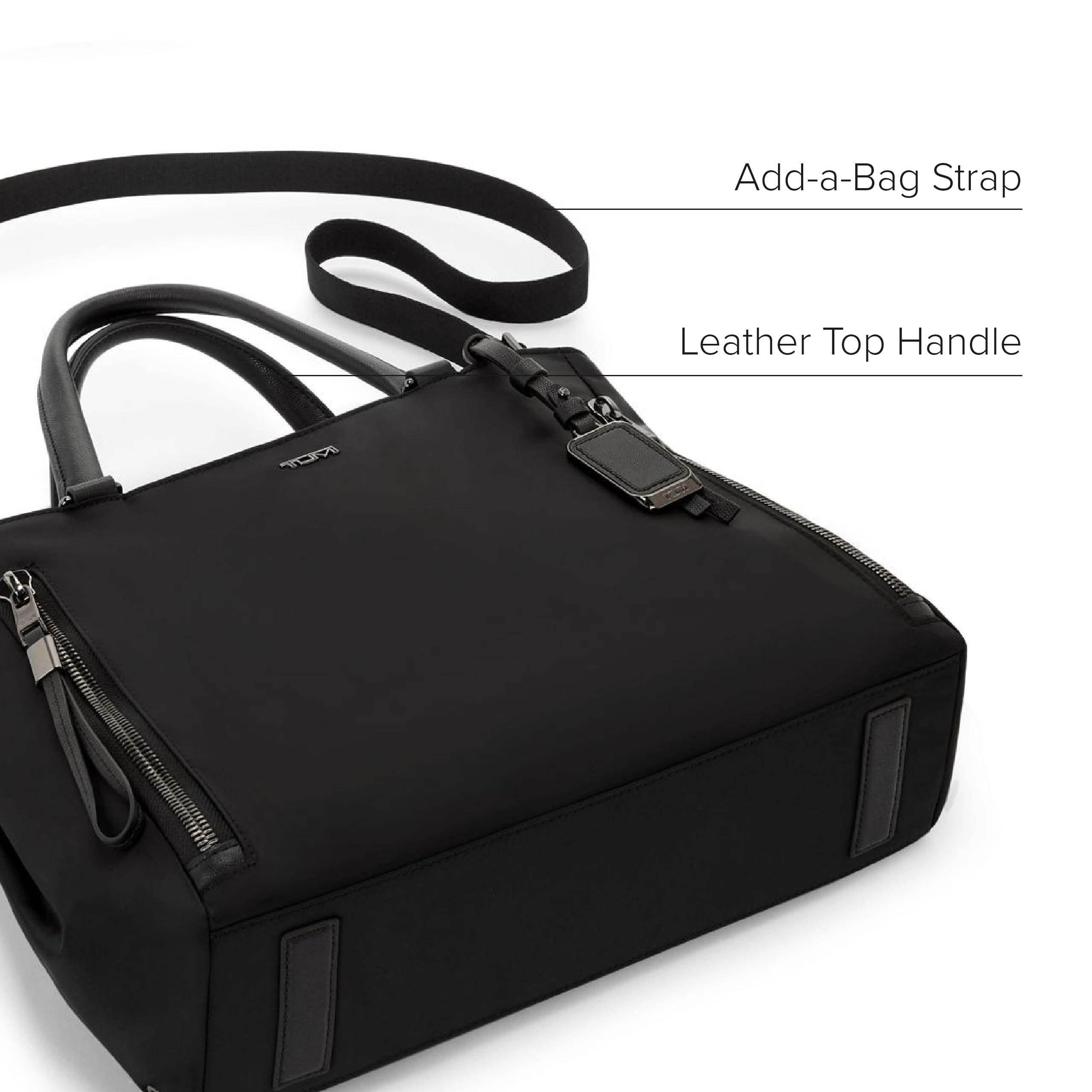 Foto 5 pulgar | Bolsa De Mano Tumi Voyageur Valetta Large De Nailon Negro Y Plomizo - Venta Internacional.