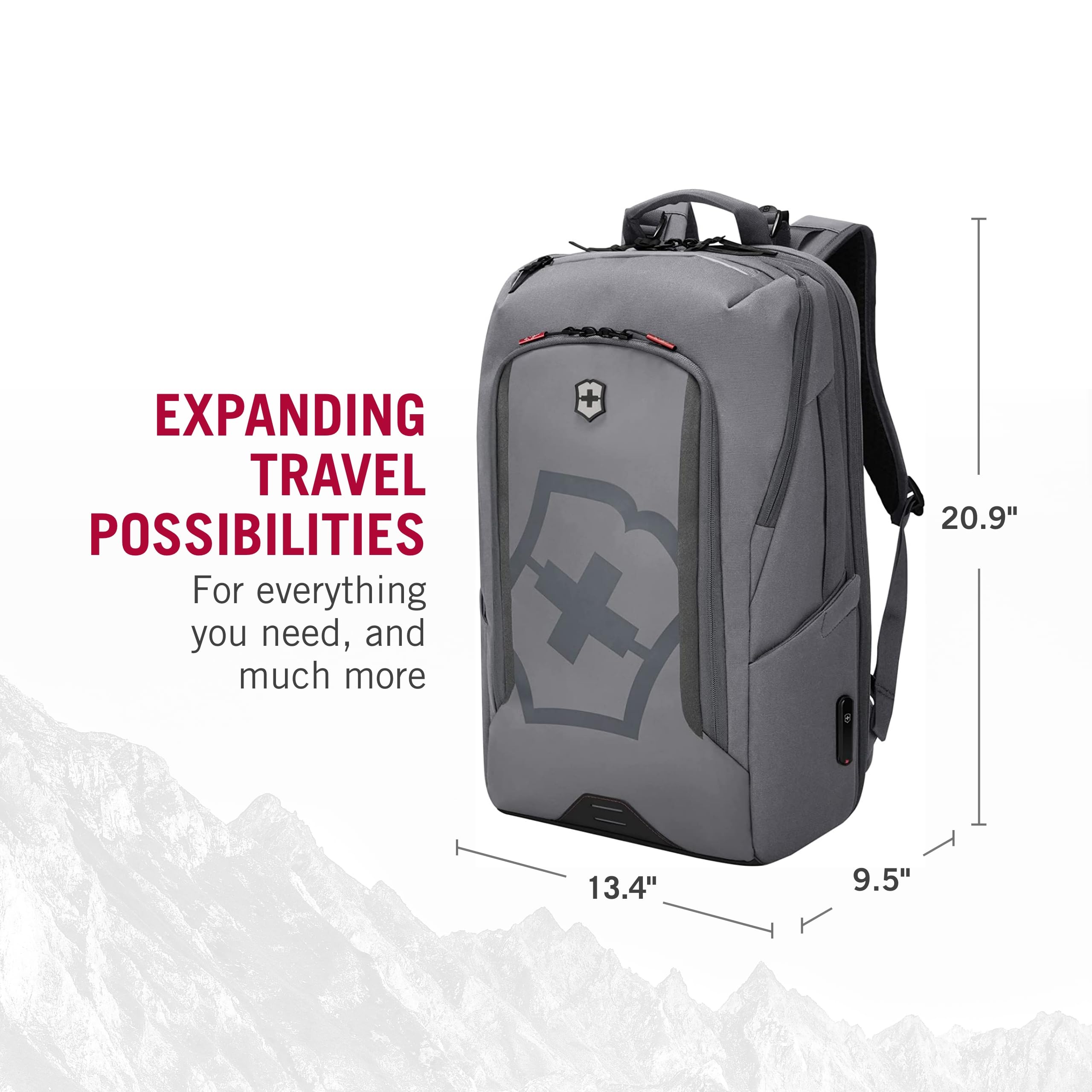 Foto 3 pulgar | Mochila Victorinox Touring 2.0 Traveler 33l Gris Claro - Venta Internacional.
