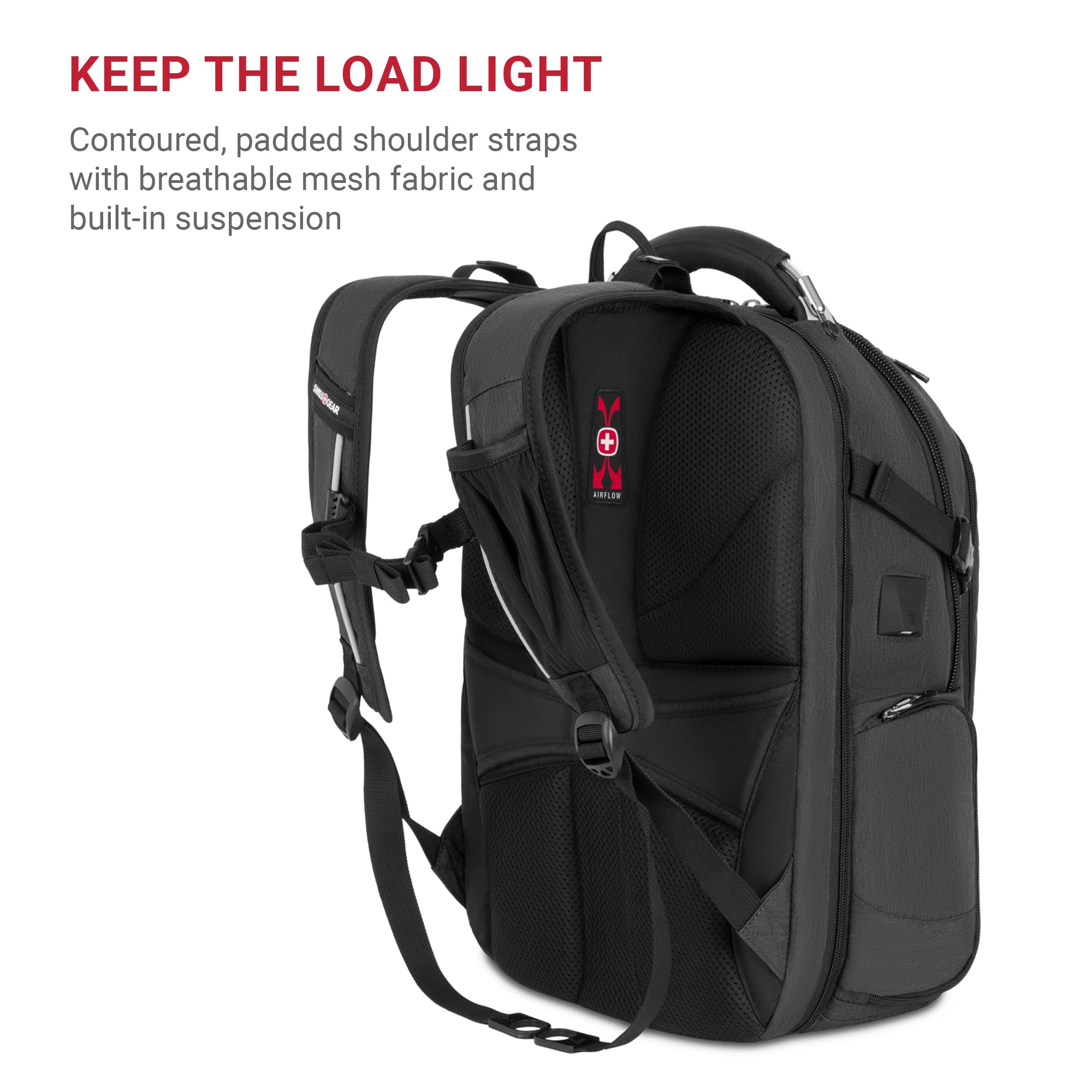 Foto 6 pulgar | Mochila Para Portátil Swissgear 5358 Scansmart Usb De 16 Pulgadas  Gris - Venta Internacional.