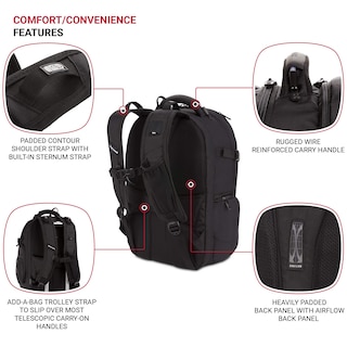 Foto 2 | Funda Para Portátil Swissgear Scansmart Black Stealth Para Portátil De 15 Pulgadas - Venta Internacional.