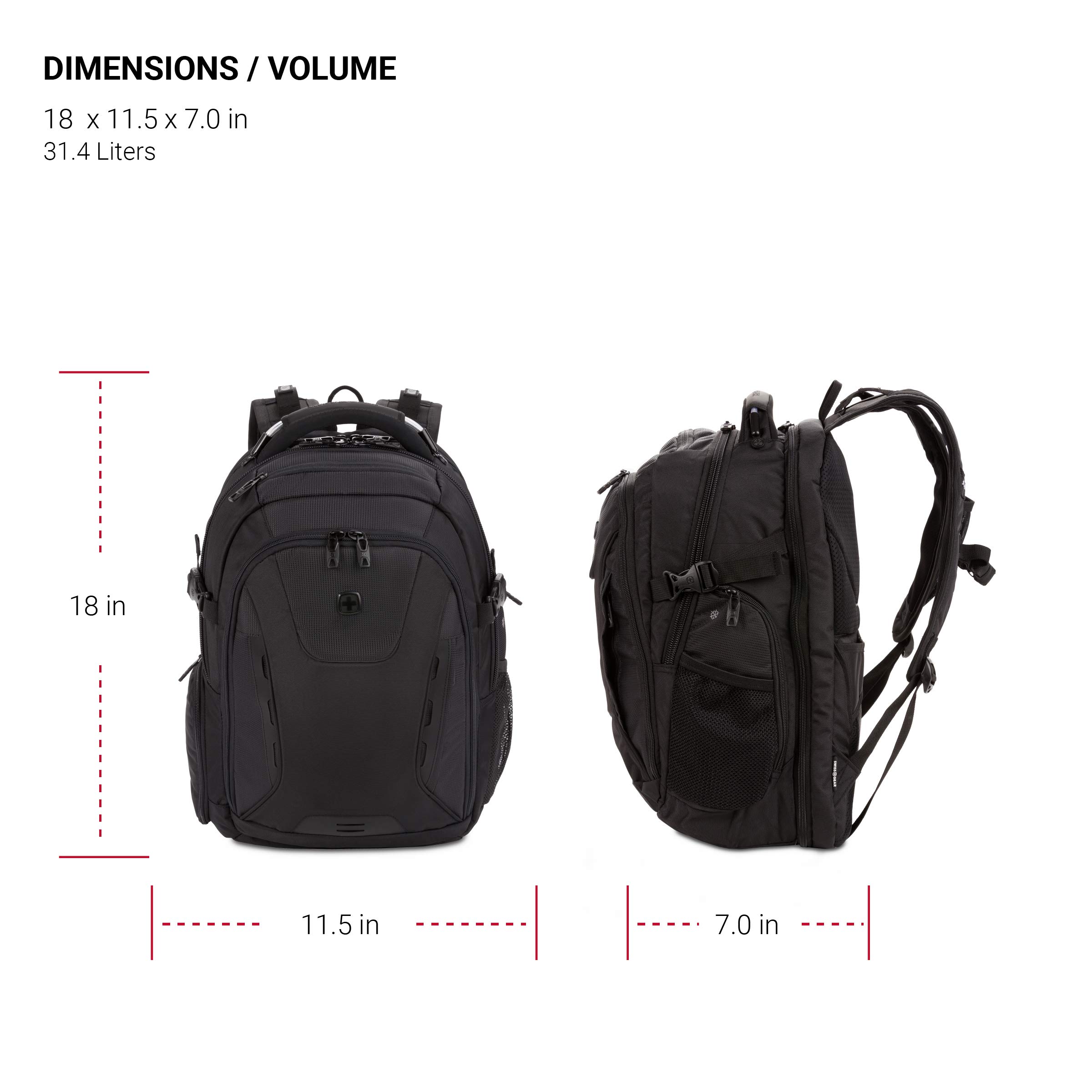 Foto 7 pulgar | Funda Para Portátil Swissgear Scansmart Black Stealth Para Portátil De 15 Pulgadas - Venta Internacional.
