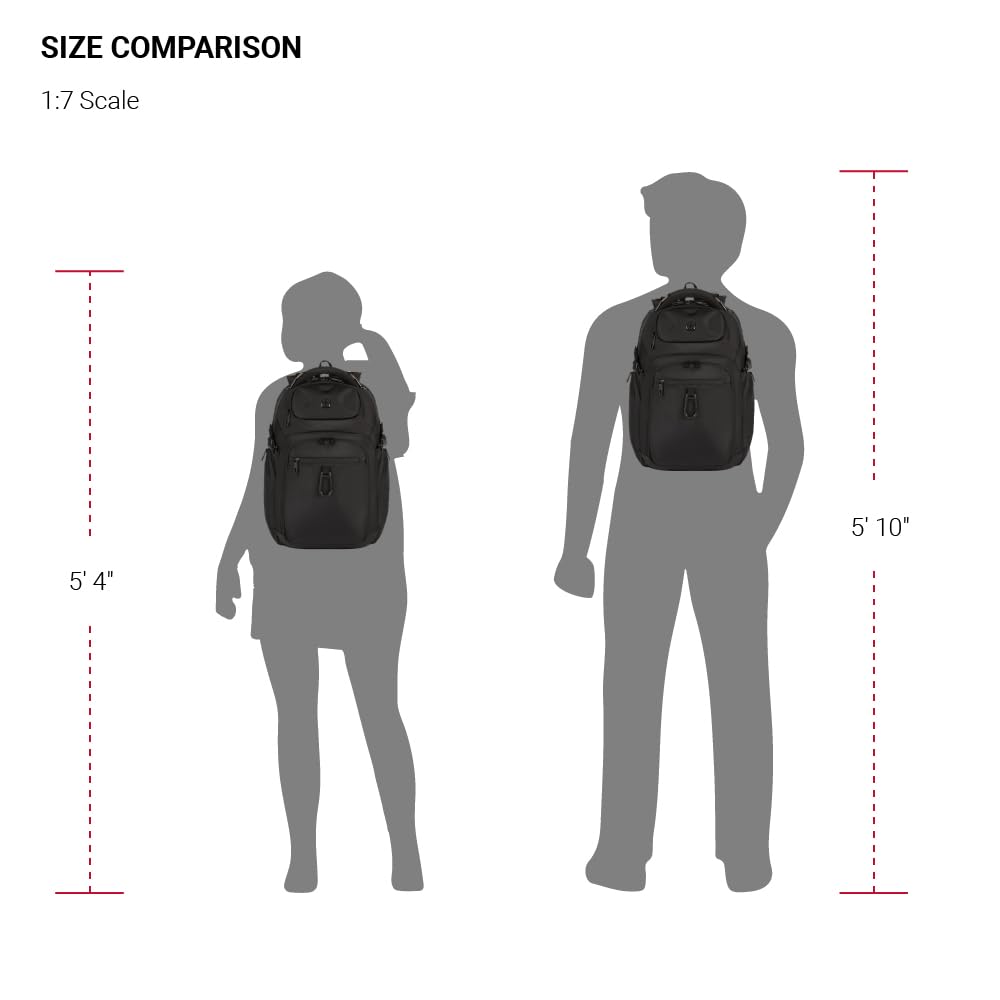 Foto 7 pulgar | Mochila Swissgear Endure Para Portátil 17'' Negra - Venta Internacional.