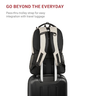 Foto 4 | Mochila Para Portátil Swissgear Cecil 5505 Para 16 Pulgadas Color Crema Y Negro - Venta Internacional.