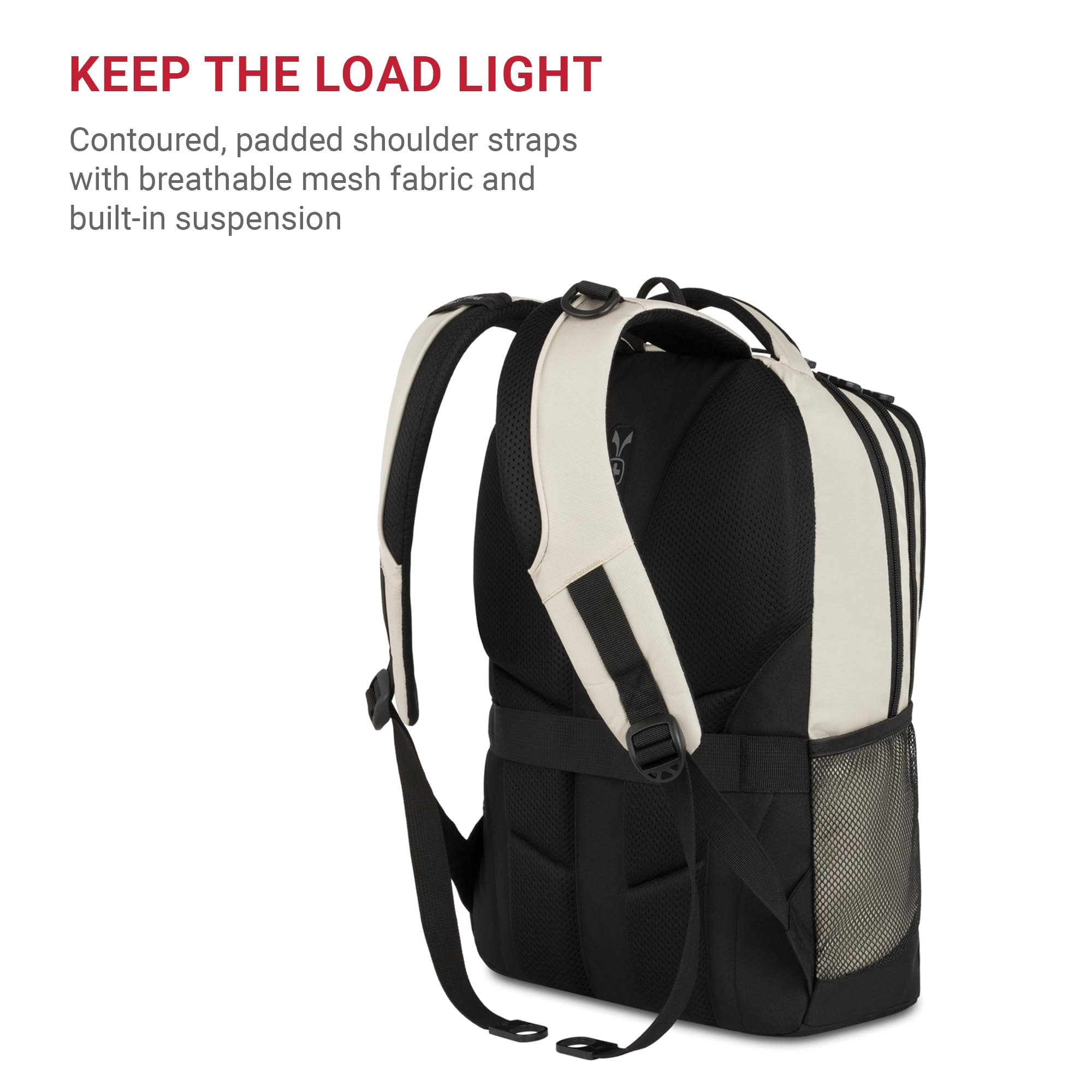 Foto 6 pulgar | Mochila Para Portátil Swissgear Cecil 5505 Para 16 Pulgadas  Color Crema Y Negro - Venta Internacional.