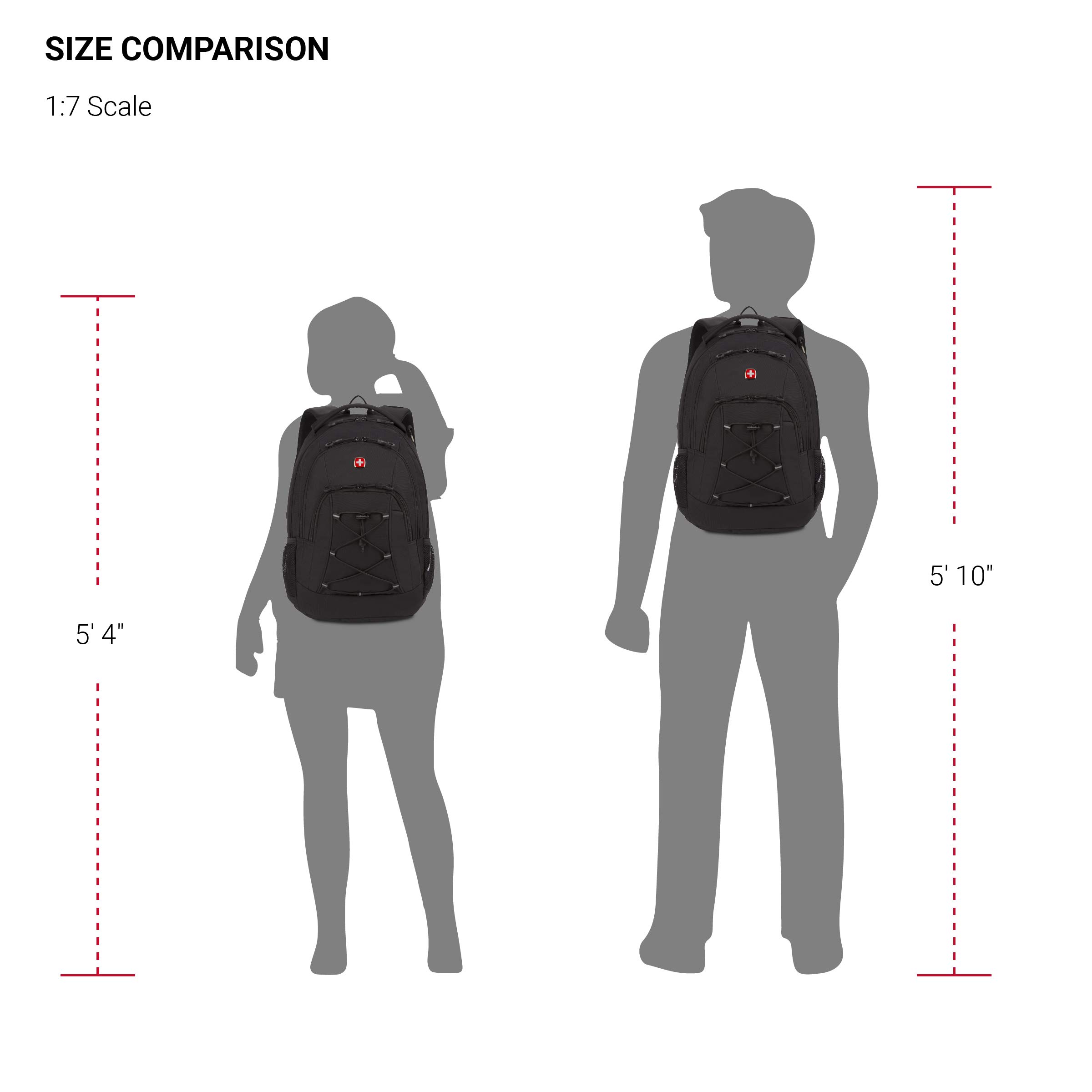 Foto 6 | Mochila Swissgear 1186 Bungee Black Para Portátil De 13 Pulgadas - Venta Internacional.