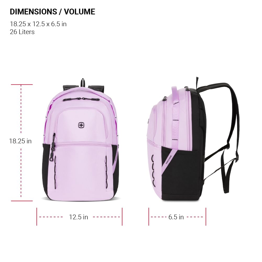 Foto 5 | Mochila Swissgear Versa Pastel Lilac Para Portátil De 16 Pulgadas - Venta Internacional.