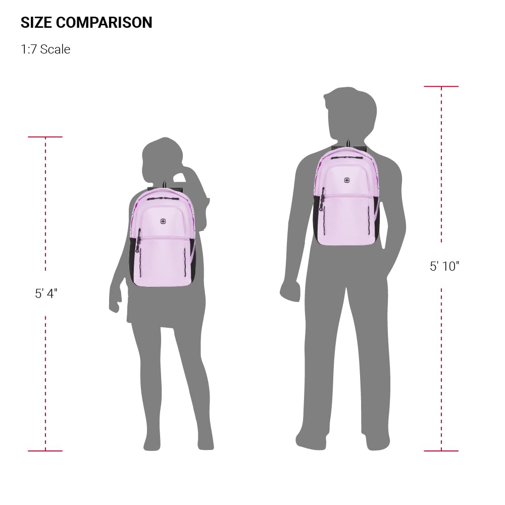Foto 7 pulgar | Mochila Swissgear Versa Pastel Lilac Para Portátil De 16 Pulgadas - Venta Internacional.