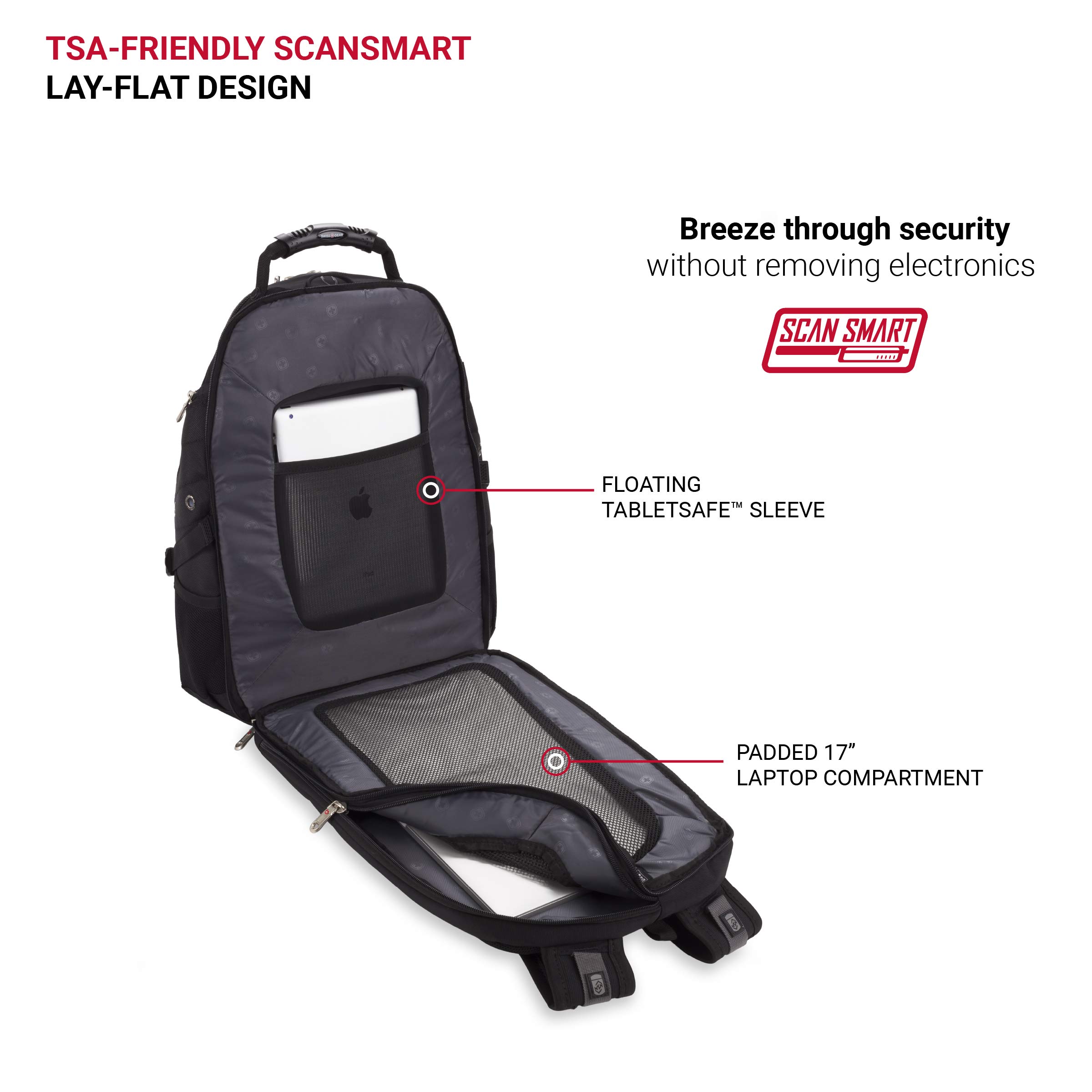 Foto 6 pulgar | Mochila Para Portátil Swissgear 5977 Scansmart 43 Cm Con Tsa Negra - Venta Internacional.