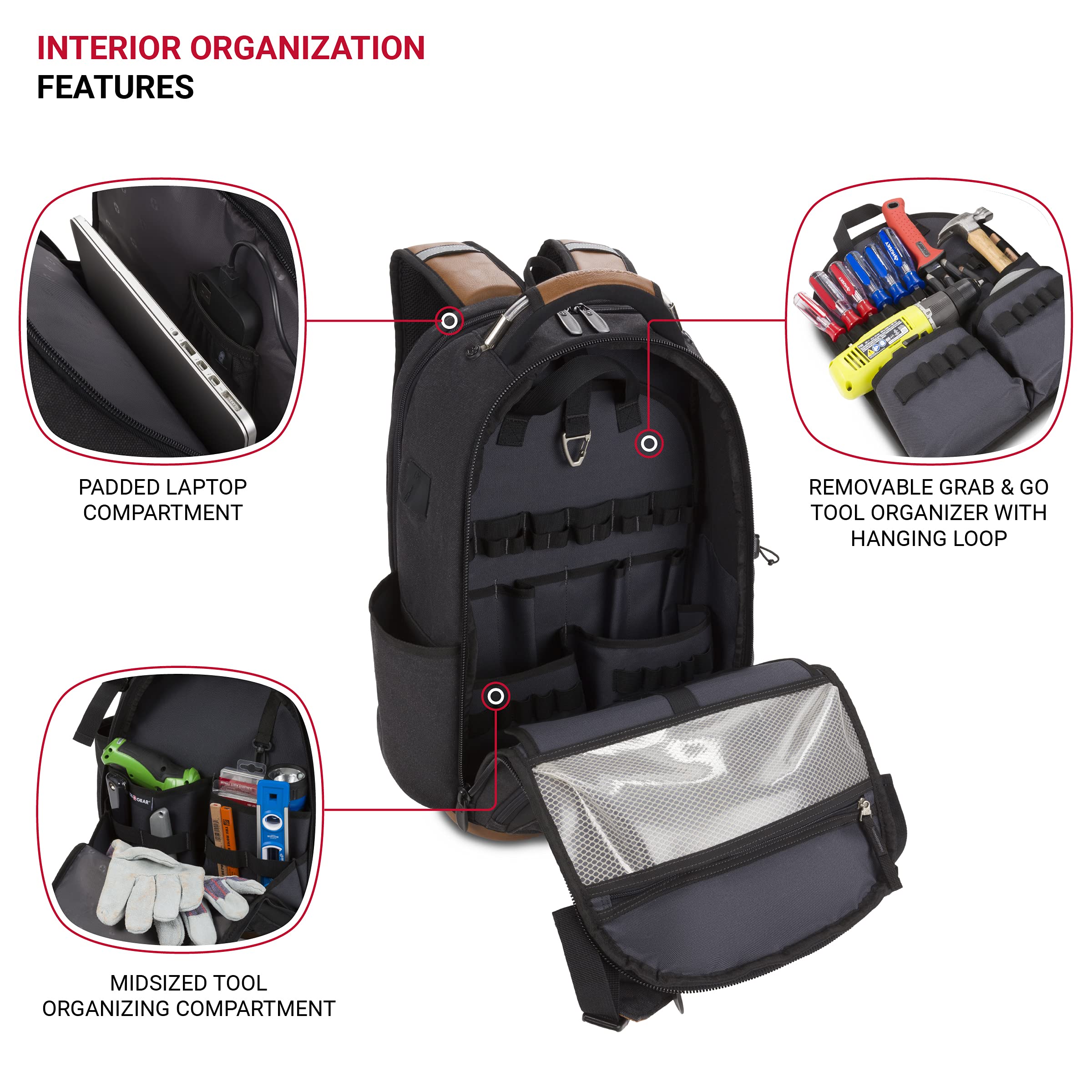 Foto 4 | Bolsa De Herramientas Swissgear Work Pack Pro Para Portátil De 17 Pulgadas - Venta Internacional.