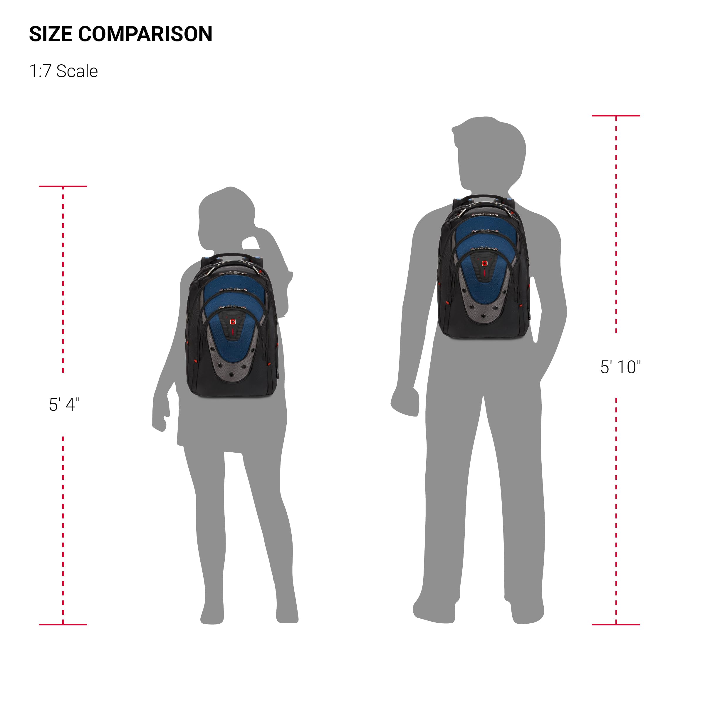 Foto 4 pulgar | Mochila Para Portátil Swissgear Wenger Ibex 17'' Negro/gris/azul - Venta Internacional.