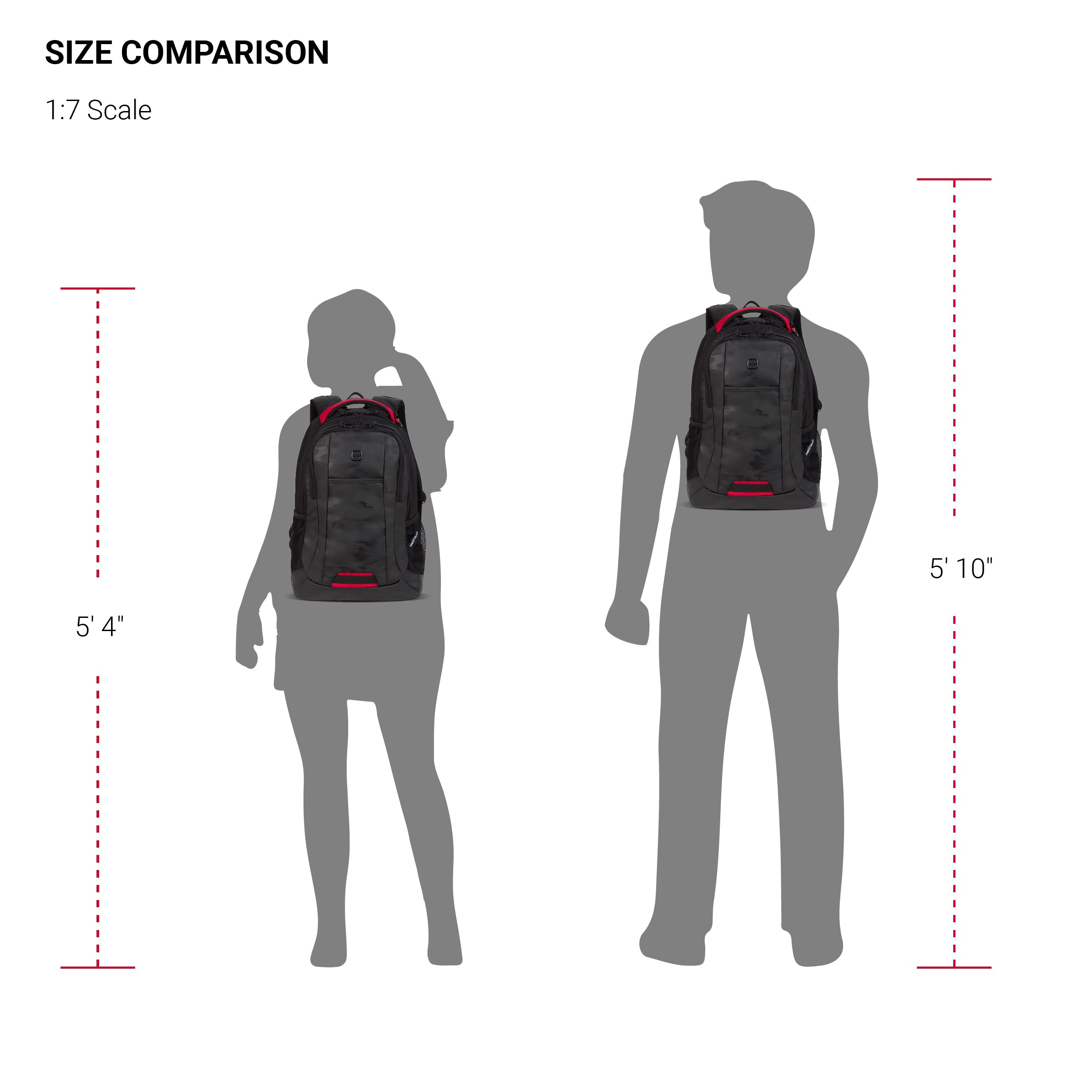 Foto 6 | Mochila Para Portátil Swissgear Cecil 5505 Camo Noir 16'' - Venta Internacional.