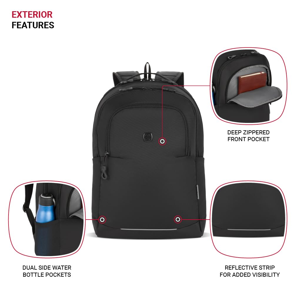 Foto 4 pulgar | Mochila Swissgear Orientation Black Para Portátil De 16 Pulgadas - Venta Internacional.