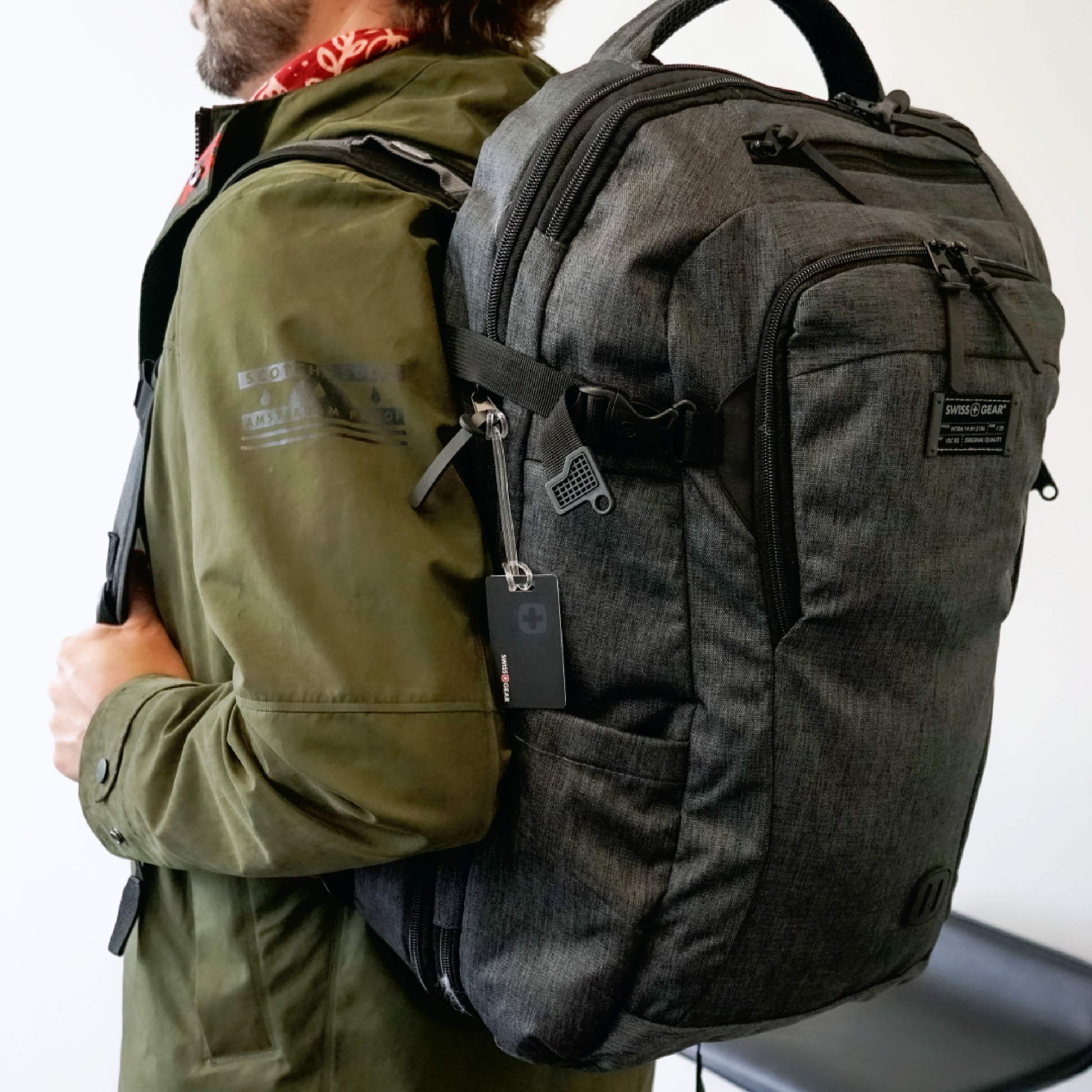 Foto 7 | Mochila Swissgear Hybrid Travel Laptop 22l Heather Grey - Venta Internacional.