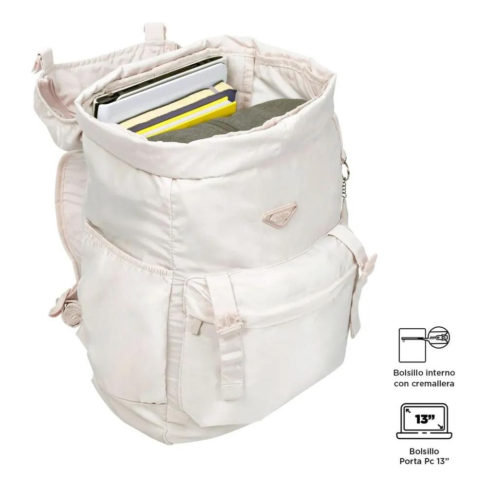 Foto 5 pulgar | Totto Mochila Plegable Ultraliviana Porta Laptop 13 | Viaje - Escuela - Oficina | 19 Litros Collapse