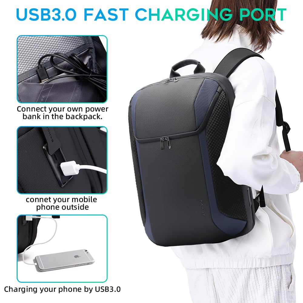 Foto 5 pulgar | Mochila Para Portátil Bange Smart Business A Prueba De Agua De 15 6 A 17 3 Pulgadas - Venta Internacional.