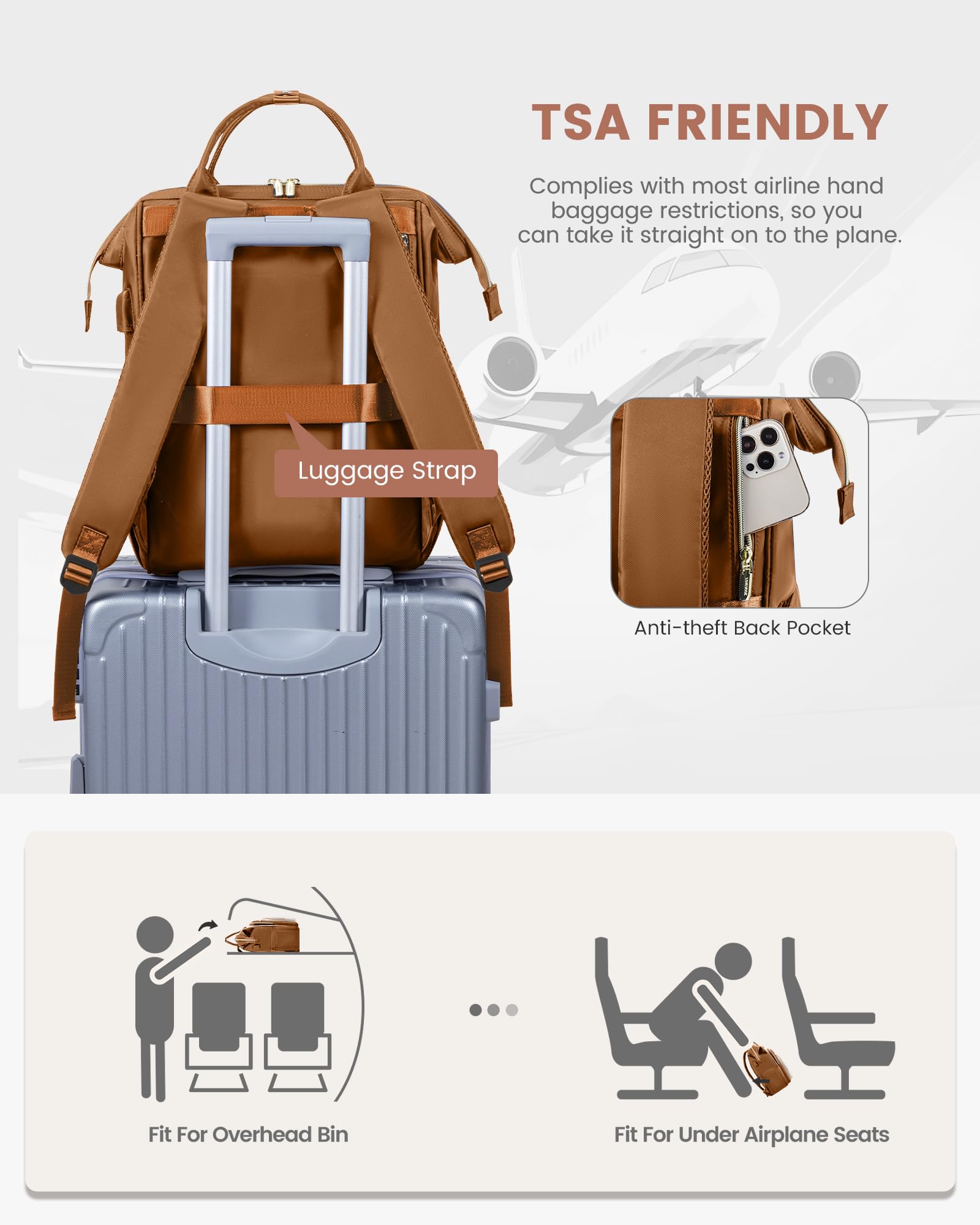 Foto 5 pulgar | Mochila Para Portátil Lovevook De 15.6 Pulgadas Para Mujer Con Puerto Usb A Prueba De Agua - Venta Internacional.