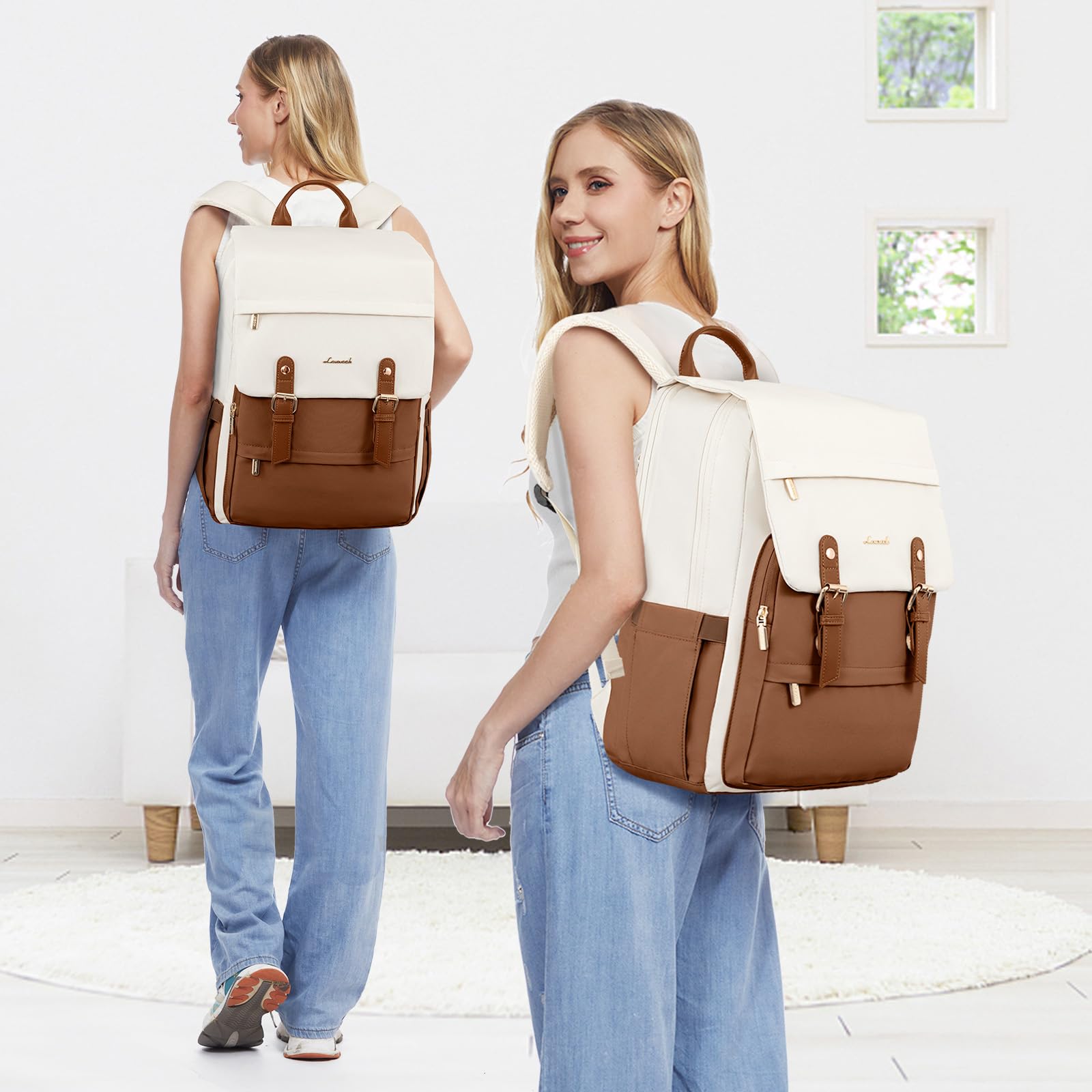 Foto 6 | Mochila Lovevook Travel Laptop 15.6'' Vintage Para Mujer - Venta Internacional.