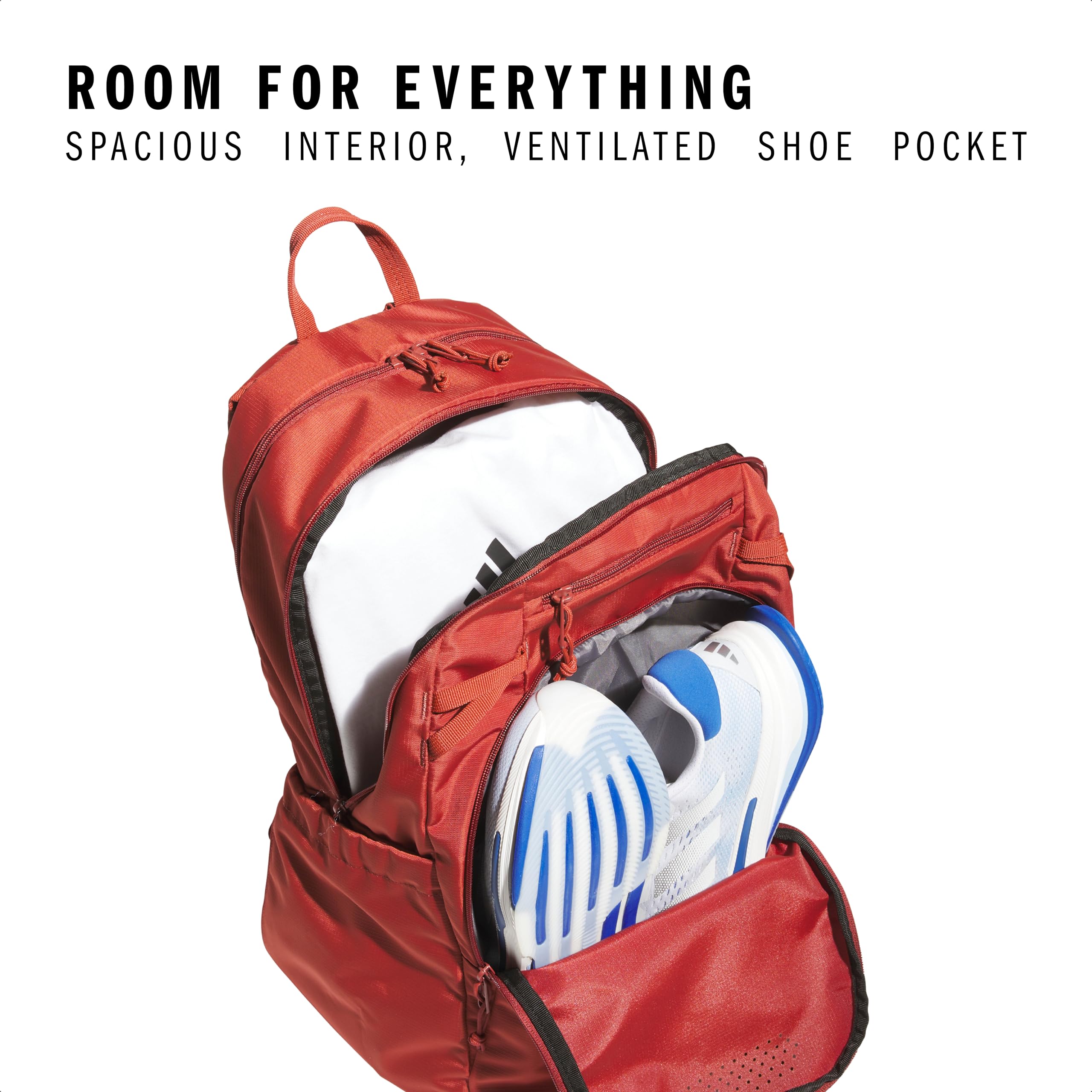 Foto 3 pulgar | Mochila Adidas Defender 5 Team Sports 33l Power Roja/blanca - Venta Internacional.