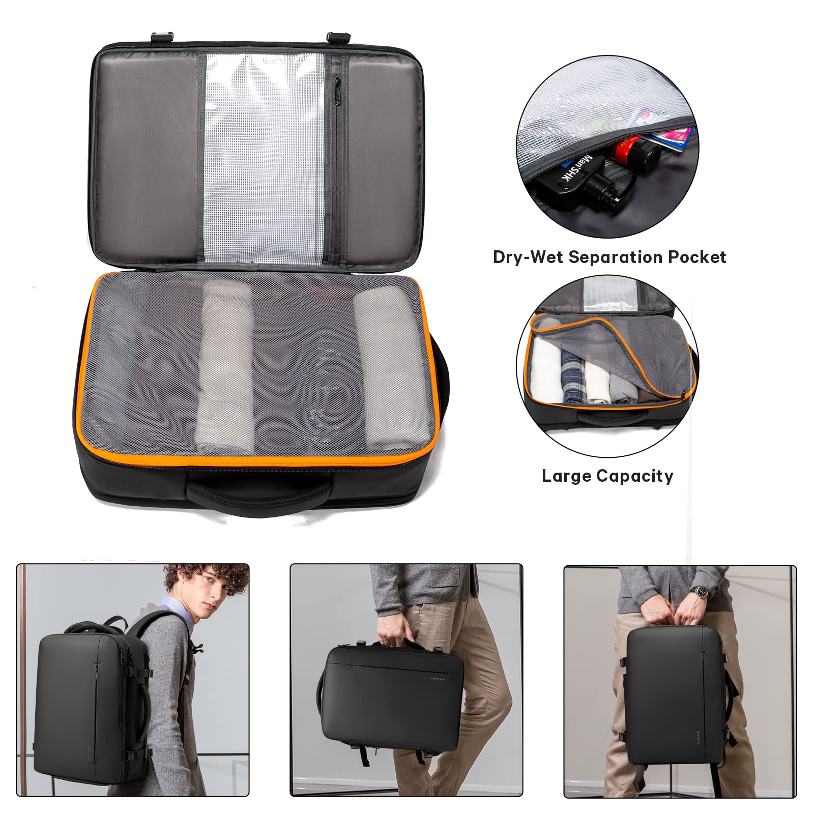 Foto 7 pulgar | Mochila Bange De 35 L Ampliable Para Portátil De 17 3 Pulgadas  Para Hombre - Venta Internacional.