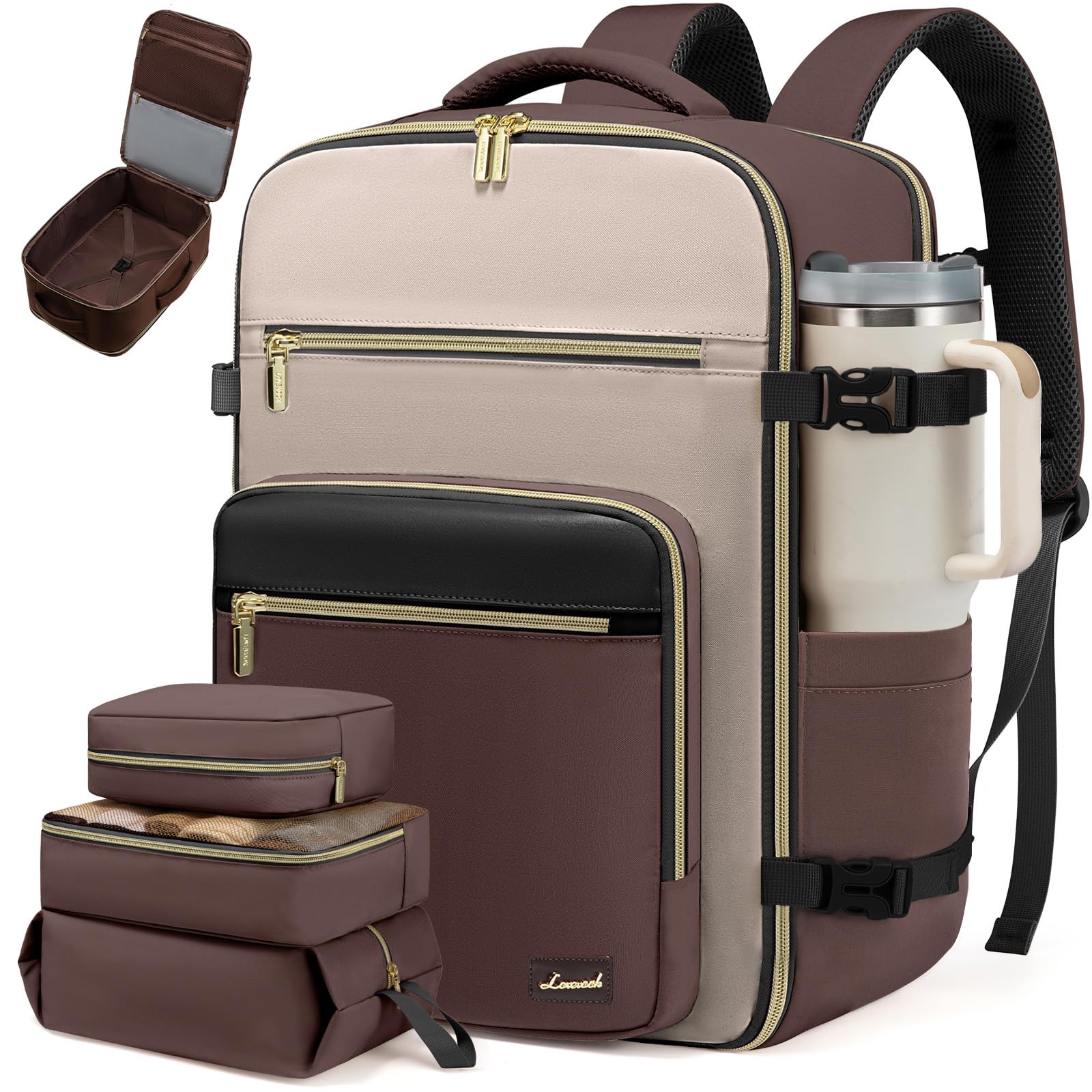 Foto 2 pulgar | Mochila De Viaje Lovevook De 40 Litros Para Mujer Con Compartimento Para Portátil De 17 Pulgadas - Venta Internacional.