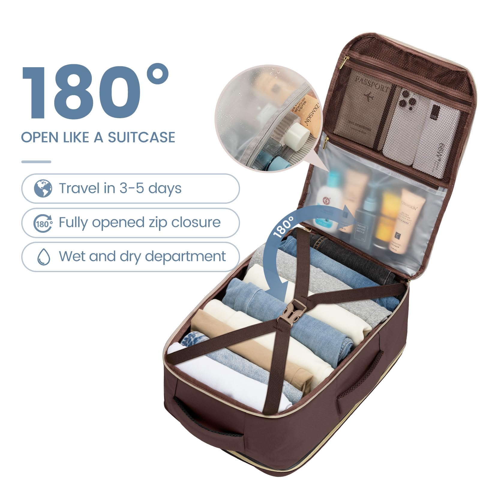 Foto 4 pulgar | Mochila De Viaje Lovevook De 40 Litros Para Mujer Con Compartimento Para Portátil De 17 Pulgadas - Venta Internacional.