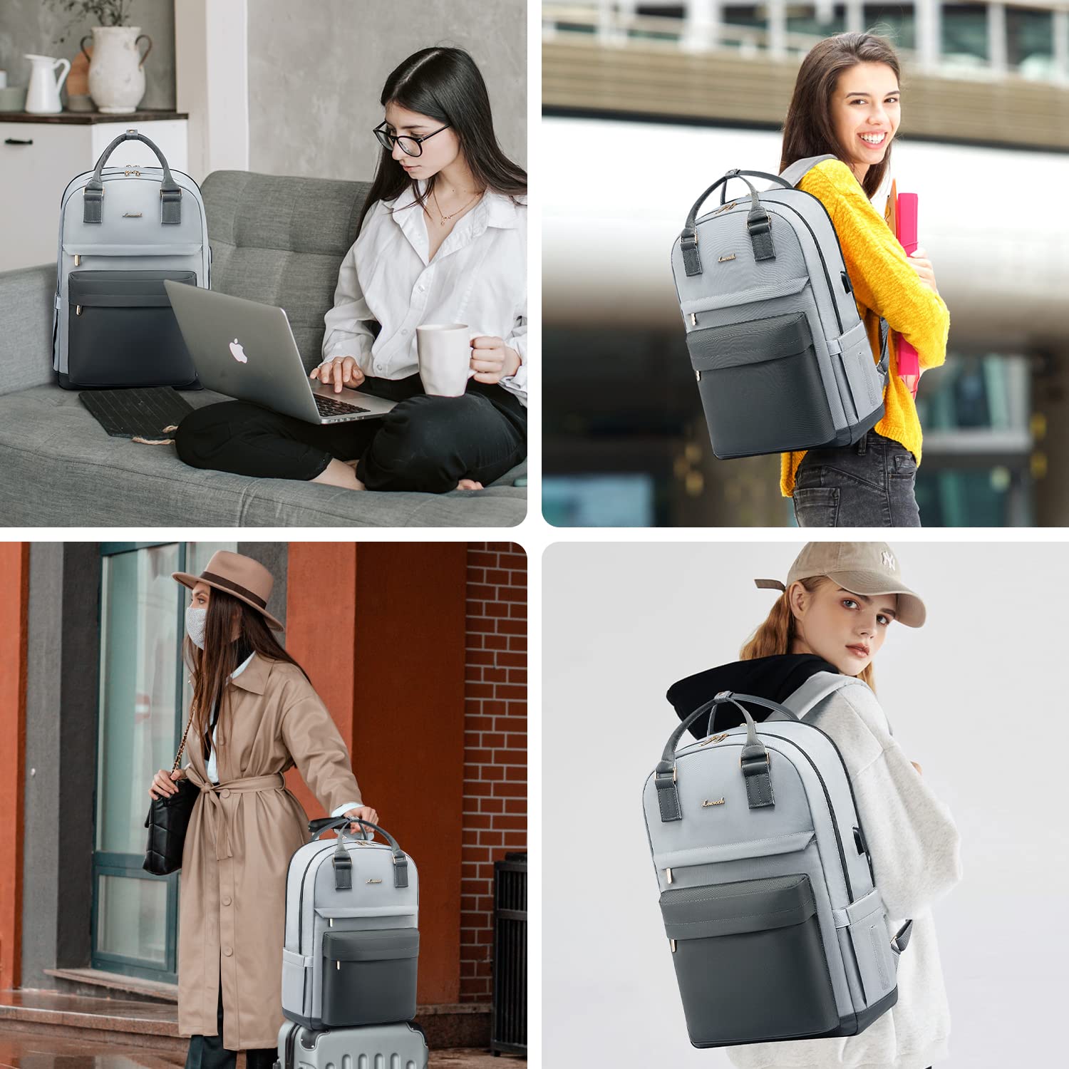 Foto 3 pulgar | Mochila Para Portátil Lovevook De 17.3 Pulgadas Con Puerto Usb Impermeable - Venta Internacional.