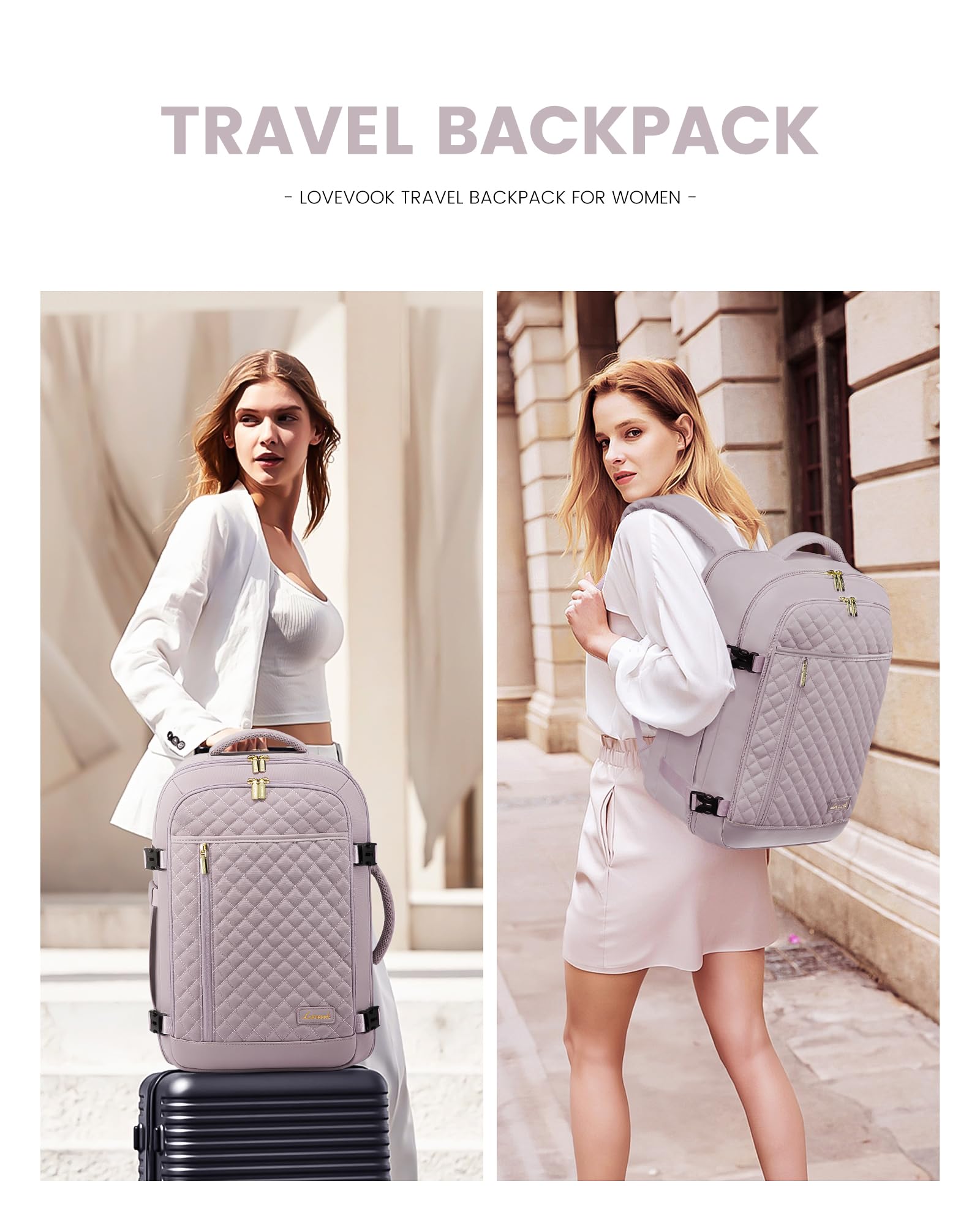 Foto 7 pulgar | Mochila De Viaje Lovevook Para Portátil De Mujer De 15 6 Pulgadas Con Cubos De Embalaje - Venta Internacional.