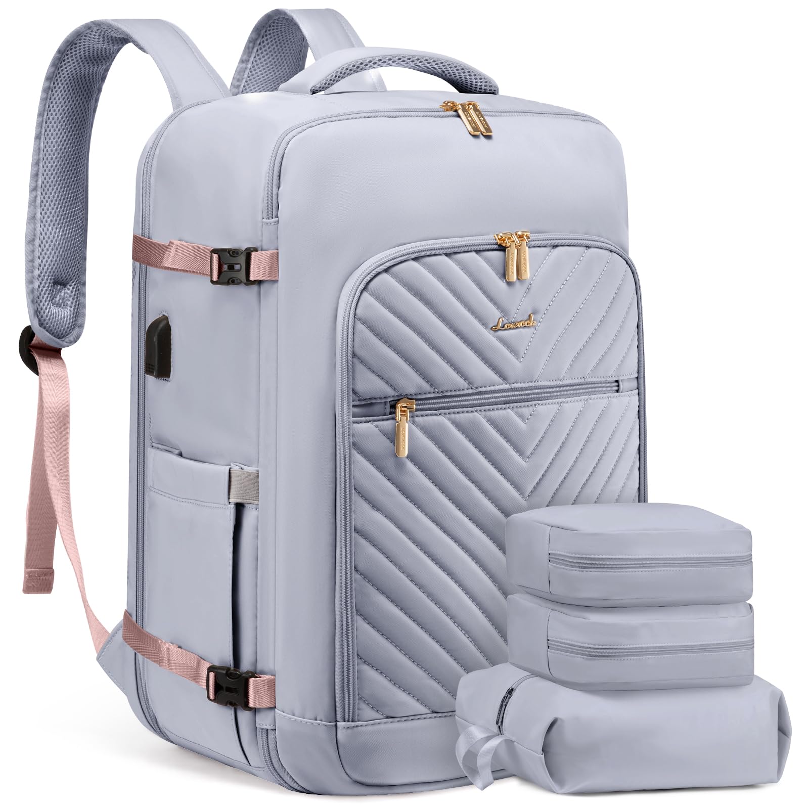 Foto 1 | Mochila De Viaje Lovevook Grande Para Mujer Con Cubos De Embalaje - Venta Internacional.